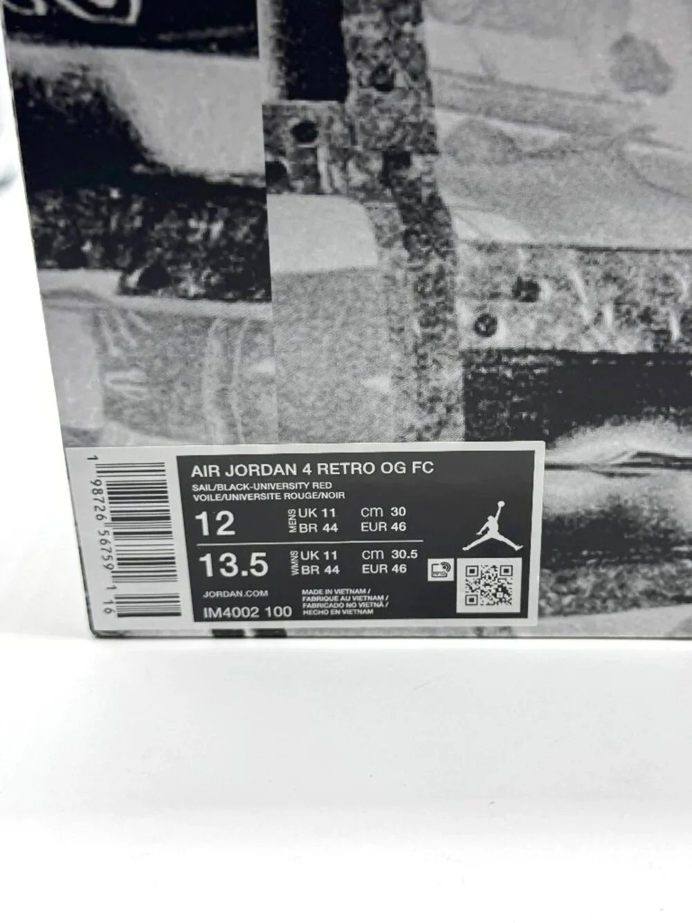 Air Jordan Retro 4 Flight Club Mens Sail Black Shoes Sz 12 New IM4002-100 Nike